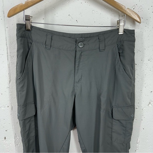 Columbia Women's 10 Cloverdale Omni Shield Advanced Repellency Gray Cargo Pants - Picture 3 of 13